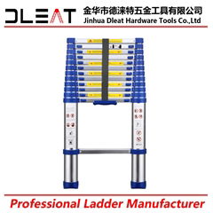 New Dleat 3.8m aluminum single telescopic ladder