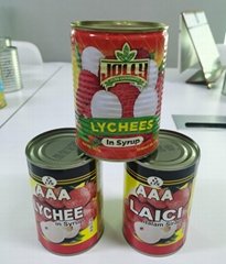 567G Canned Lychee Whole In Tin Packing
