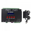 8-port offline full color Controller K-8000C LED Controller SD Card programmable 1