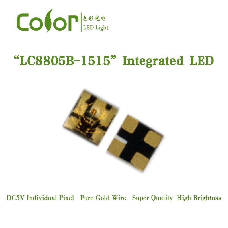 SK6812 SK6805 LC8805B led chip digital rgb build-in IC 1515 smd pure gold wire l 3