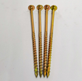 Cutting Tail Wood Screws Type 17 point Particle Board Screws Rolled Thread Zinc 