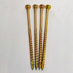 Cutting Tail Wood Screws Type 17 point Particle Board Screws Rolled Thread Zinc