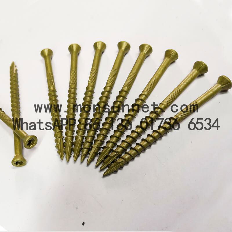 Cutting Tail Wood Screws Type 17 point Particle Board Screws Rolled Thread Zinc  2