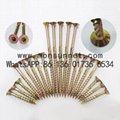 Particalboard screw With Nibs cutting Knurling particle board screws Zinc 2