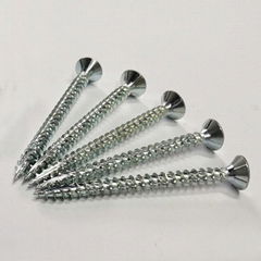 C1022 Steel Chipboard Screw Harden Double CSK Head Pozi Cut Point Screw