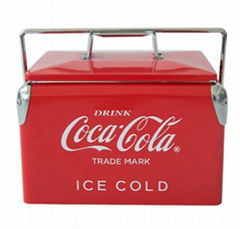 Metal Insulated Thermal cooler box 7L mini ice chest