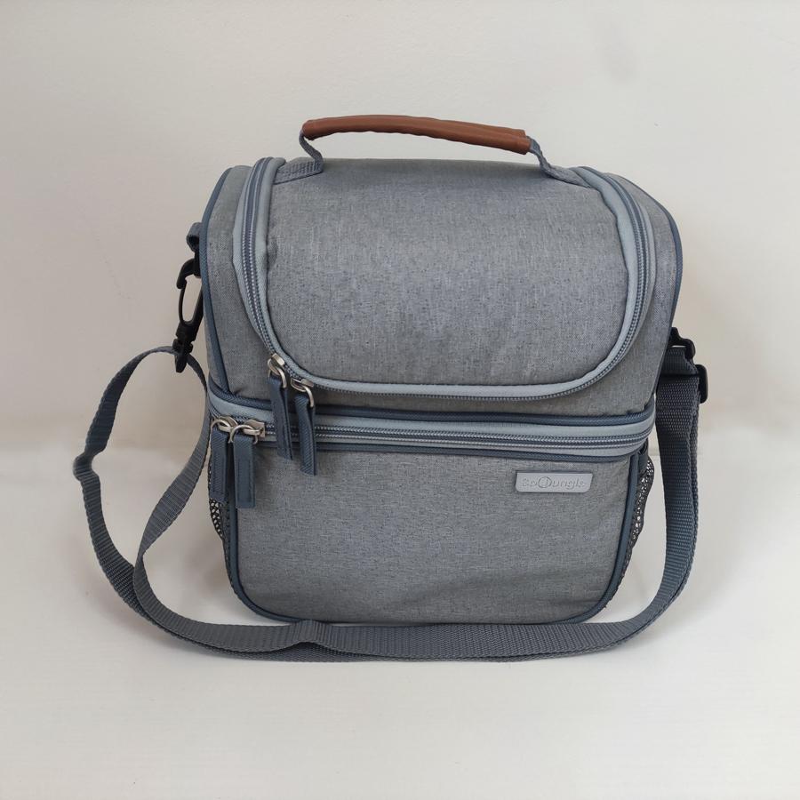 Two compartments lunch cooler bag 2