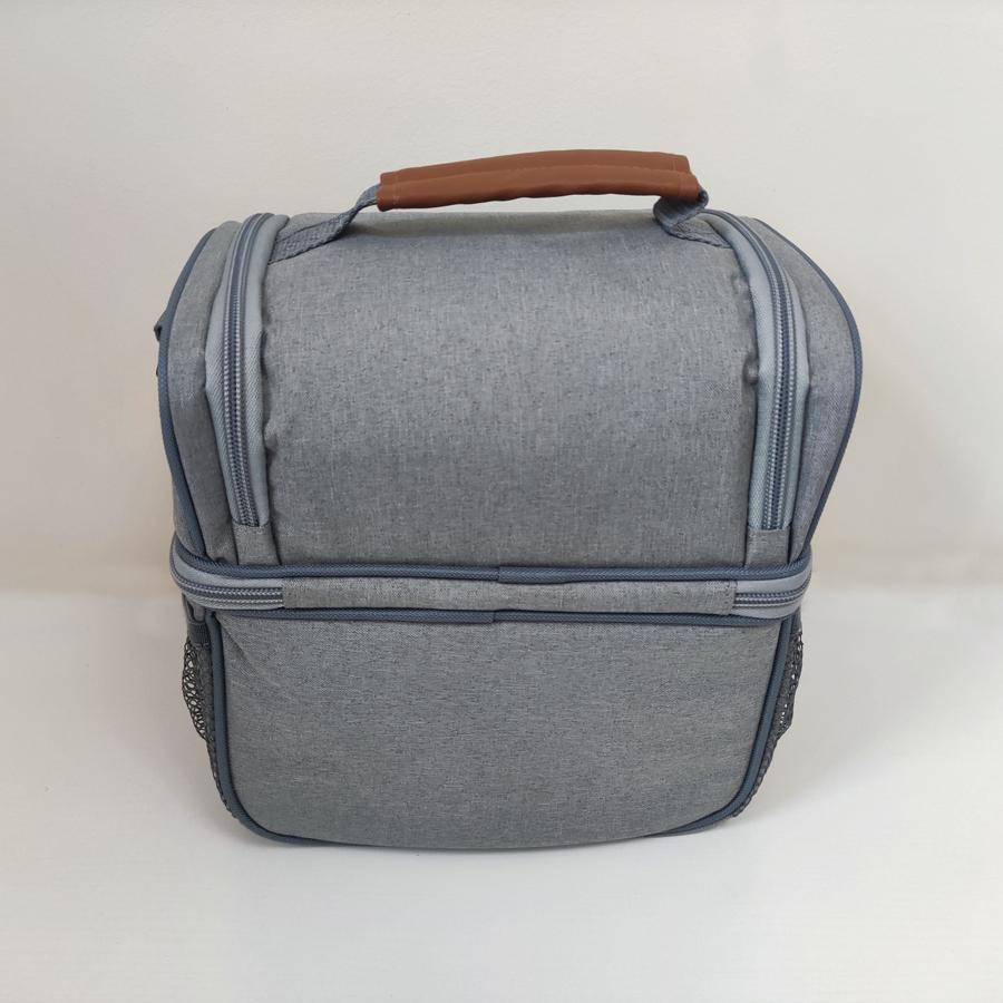 Two compartments lunch cooler bag 3