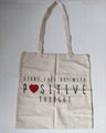 Organic cotton tote shopping bag 1