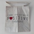 Organic cotton tote shopping bag