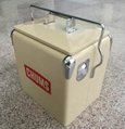 13L Portable metal cooler box with handles for picnic