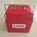 13L Portable metal cooler box with handles for picnic 4