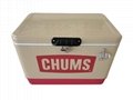 Vintage champagne Ice beer metal cooler retro ice chest