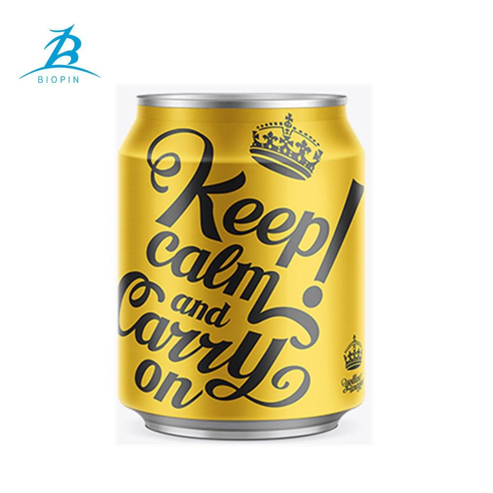 250ml short stubby customized drink printing aluminum beverage energy drink can