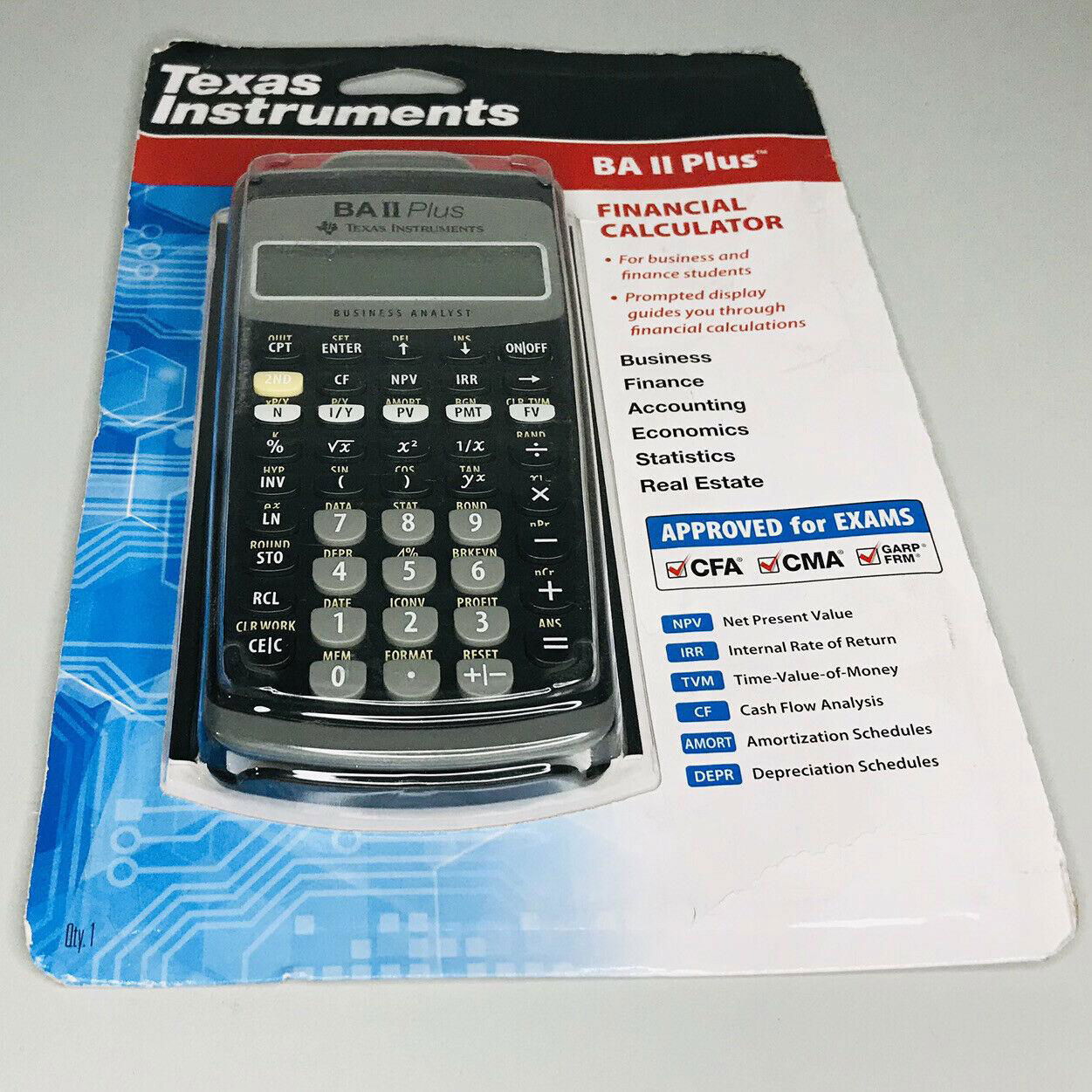 Texas Instruments BA II Plus Financial Calculator