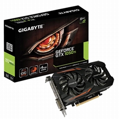 GIGABYTE NVIDIA GeForce GTX1050Ti OC 4G with GDDR5 128bit Memory Support up to 8