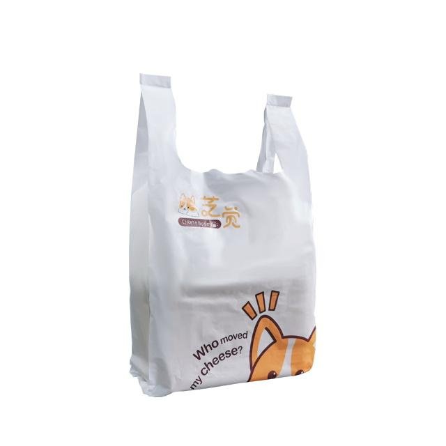 HDPE t shirt handle bag for shopping  2