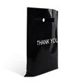 custom HDPE die cut side gusset handbag for shopping  2