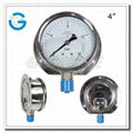 4 Inch Stainless Steel Pressure Gauge Oxygen Use With Oil Filled