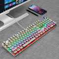 機械鍵盤104鍵多媒體旋鈕朋克青軸有線電競遊戲鍵盤 2
