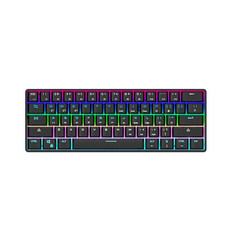 Mechanical keyboard Bluetooth wired dual mode connection 61 key game office keyb 4
