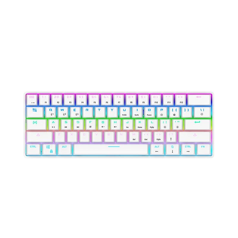 机械键盘蓝牙有线双模连接61键游戏办公键盘  5