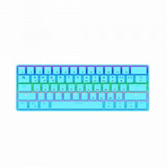 Mechanical keyboard Bluetooth wired dual mode connection 61 key game office keyb