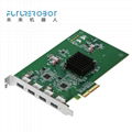 4口USB3.0/3.1扩展卡数据采集卡工业相机图像采集卡4通道PCIe x4 3