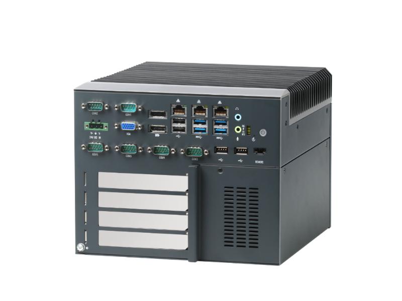 IPC工控機臺式電腦三千兆六串口無風扇主機嵌入式整機可擴展PCIe PCI
