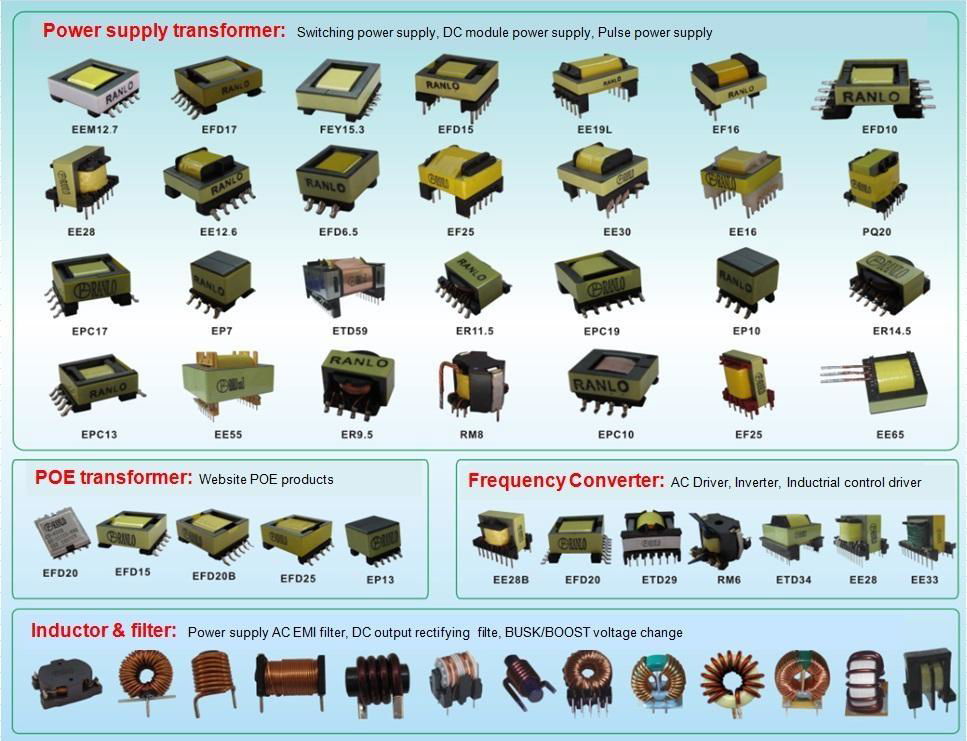 EE85 high frequency magnetic ferrite core power supply transformer. 2