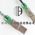 Molex原装0745460400iPassPCIeX4电缆组件74546040028AWG050米长