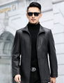 Autumn and winter new leather jacket men's slim zipper PU leather jacket men's