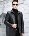 Autumn and winter new leather jacket men's slim zipper PU leather jacket men's