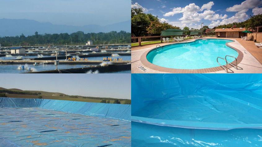 1.0mm 1.2mm Swimming Pool and Artificial Lake Pond Liner