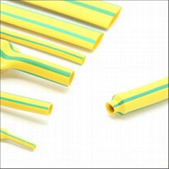 Yellow green heat shrinkable tube 