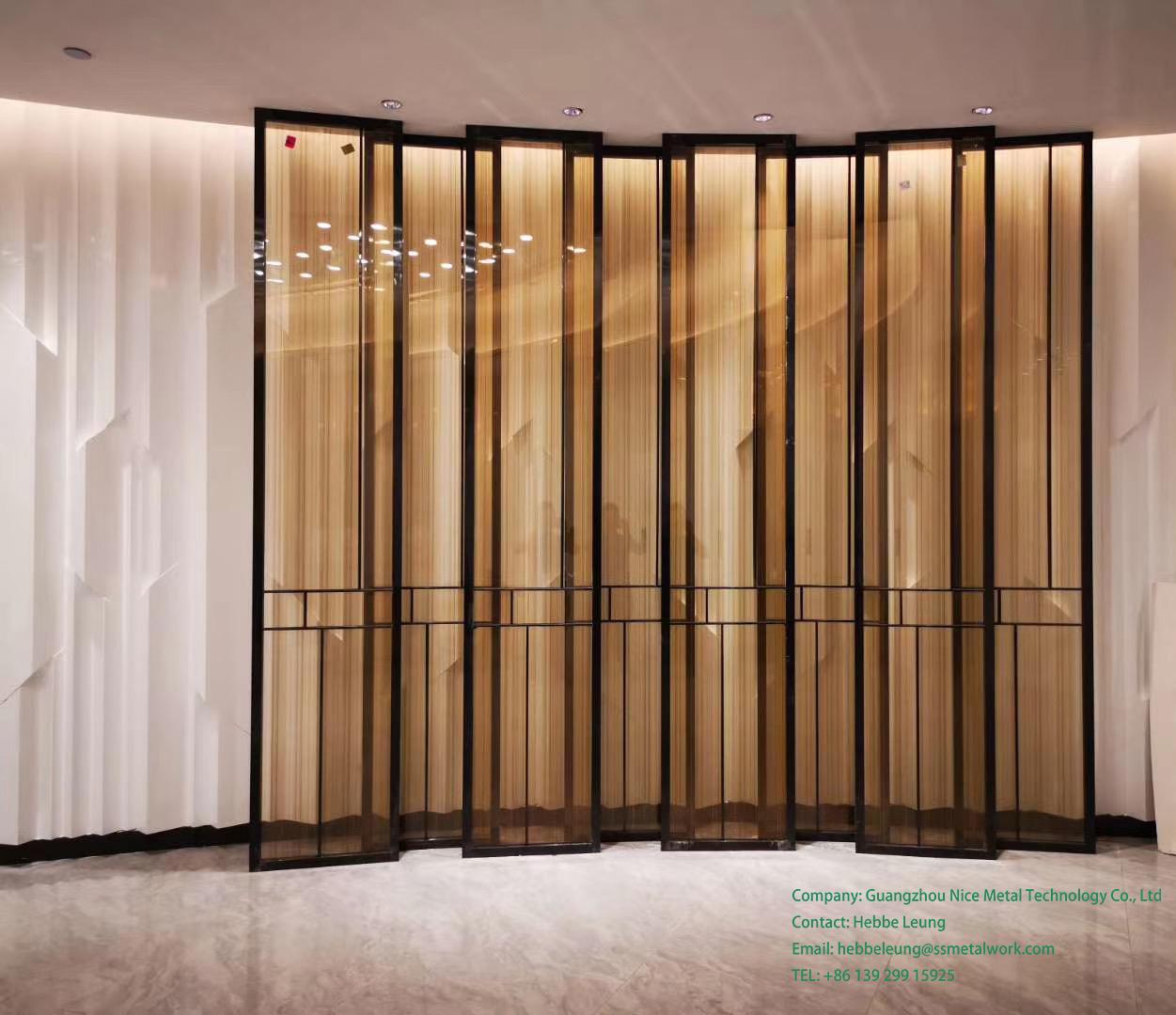 Hot Sale Laser Cut Screen Stainless Steel Indoor Decorative Room Dividers 3