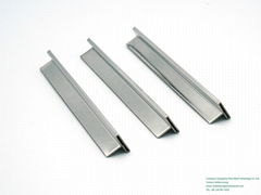 T shape stainless steel tile edge trim on wall decoration