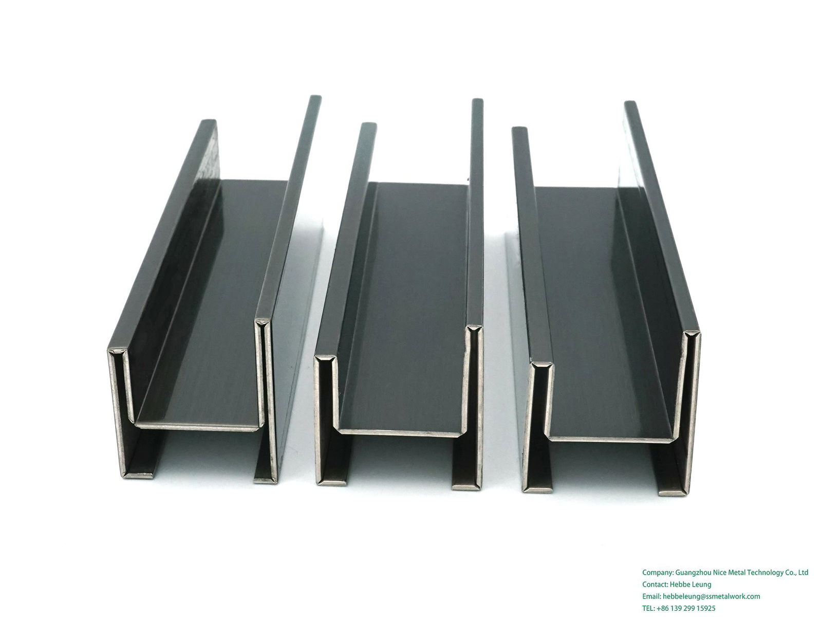 Decorative Black Brushed Stainless Steel Strip Metal Angle Wall Tile Trim 2