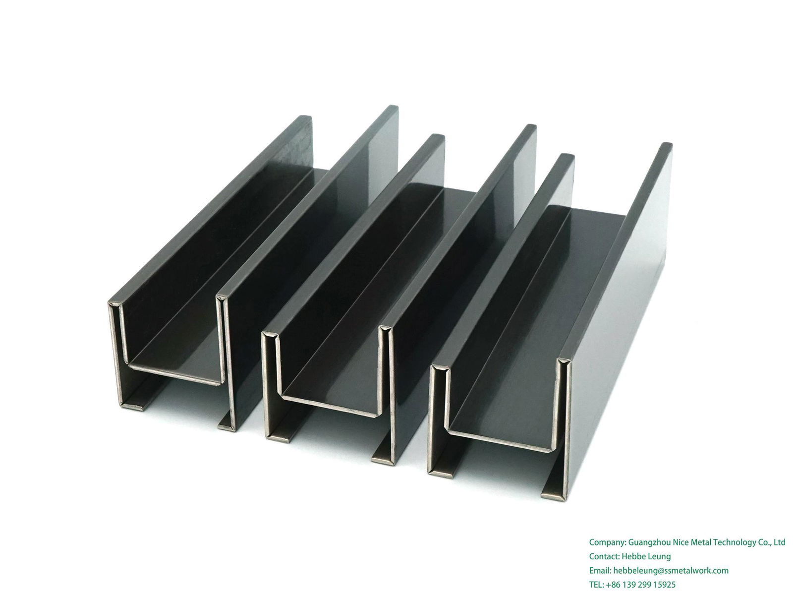 Decorative Black Brushed Stainless Steel Strip Metal Angle Wall Tile Trim 5