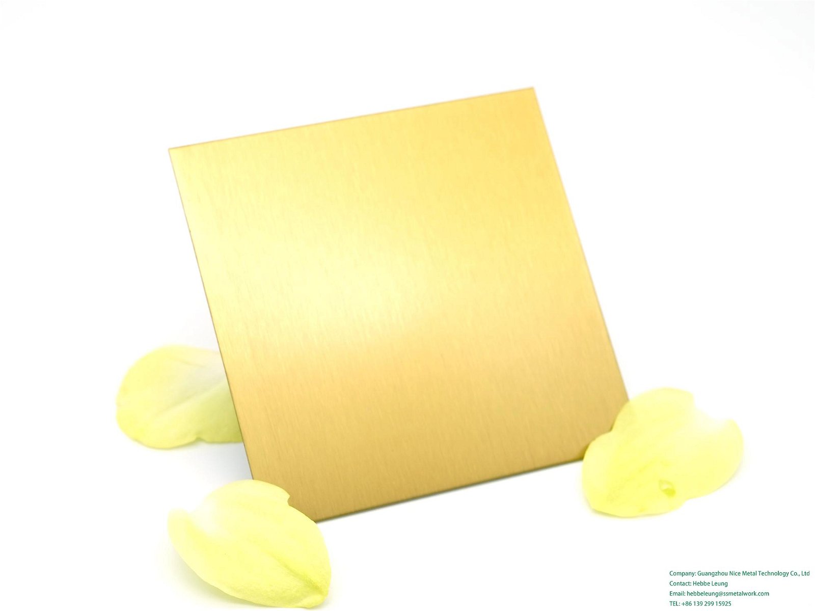 304 Golden Hairline Finish Titanium Gold Color AFP Coated Stainless Steel Sheet