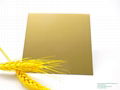 304 Golden Hairline Finish Titanium Gold Color AFP Coated Stainless Steel Sheet 