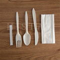 Degradable corn starch set tableware disposable cutlery 2