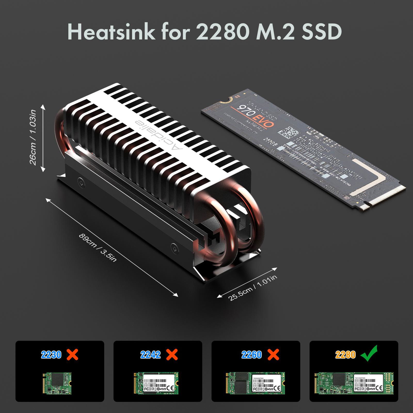 ACIDALIE M.2 2280 SSD Heatsink 3
