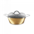 Forged Hammered Exterior Design Non stick Aluminum Casserole      3