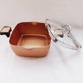 Multifunctional Square Pasta Pot With Spouts Strainer Lid  5