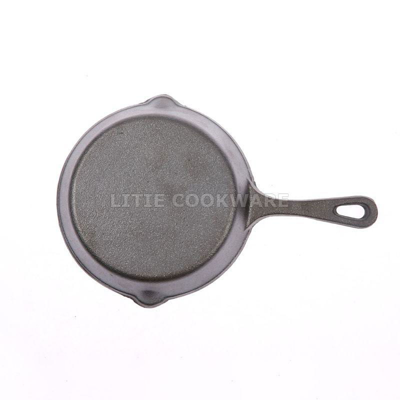 6.25 Inch, 7.5inch,10.25 Inch Pre-Seasoned Cast Iron Round Skillet Fry Pan  2