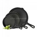 6.25 Inch, 7.5inch,10.25 Inch Pre-Seasoned Cast Iron Round Skillet Fry Pan  3