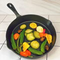 Wholesale Cast Iron cookware pre-seasoned grill pan/fry pan  1