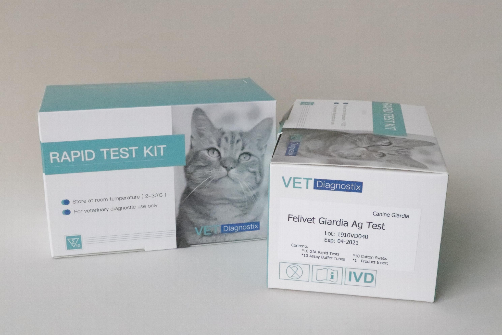 Feline Giardia Antigen Test Kit VD040 VetDianostix (China