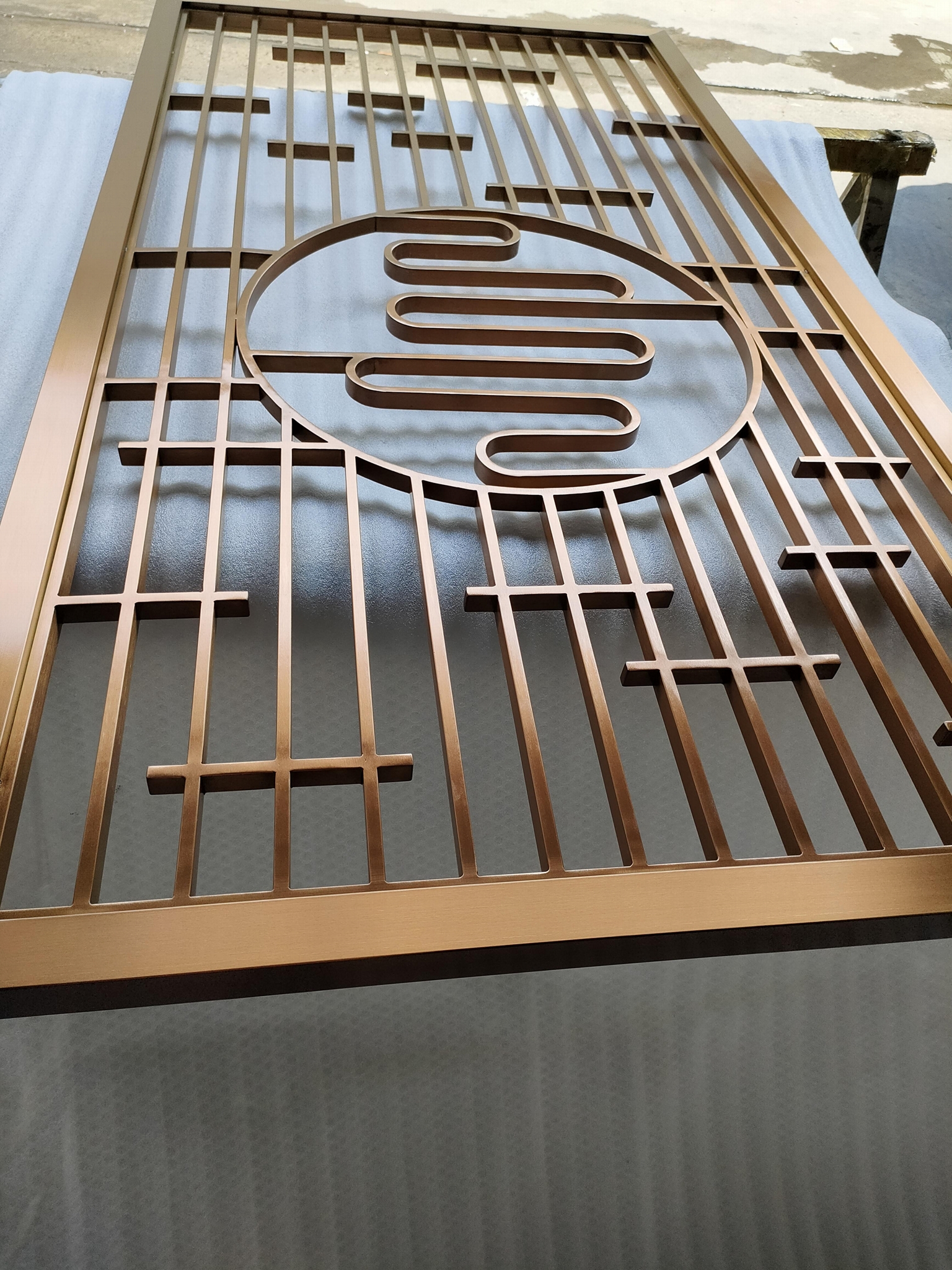 不鏽鋼屏風客廳隔斷 5